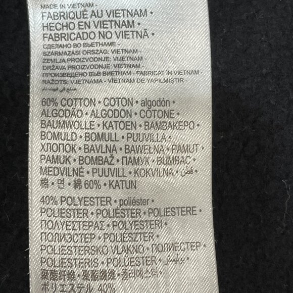 Nike Jordan X Paris Saint Germain Hoodie XL Youth 13-15 All Over Print Black - Picture 5 of 7